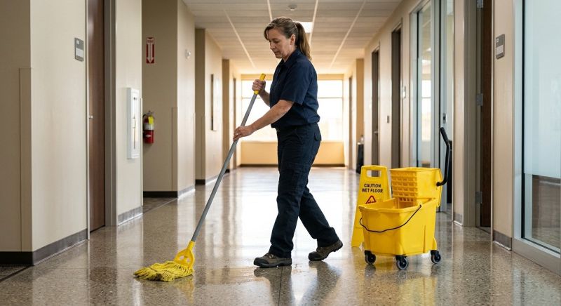 Commercial Kitchen Mopping in Conroe, TX